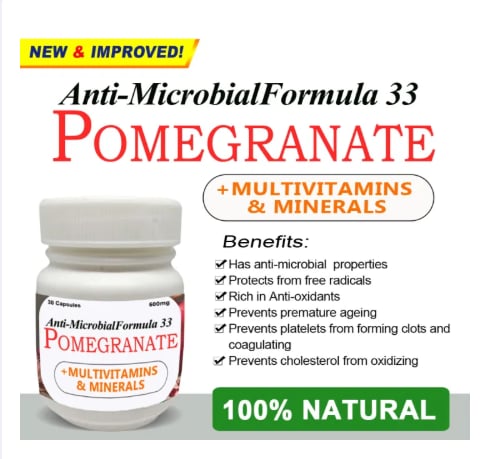 Anti-Microbial Formula 33 Pomegranate + Multivitamins & Minerals