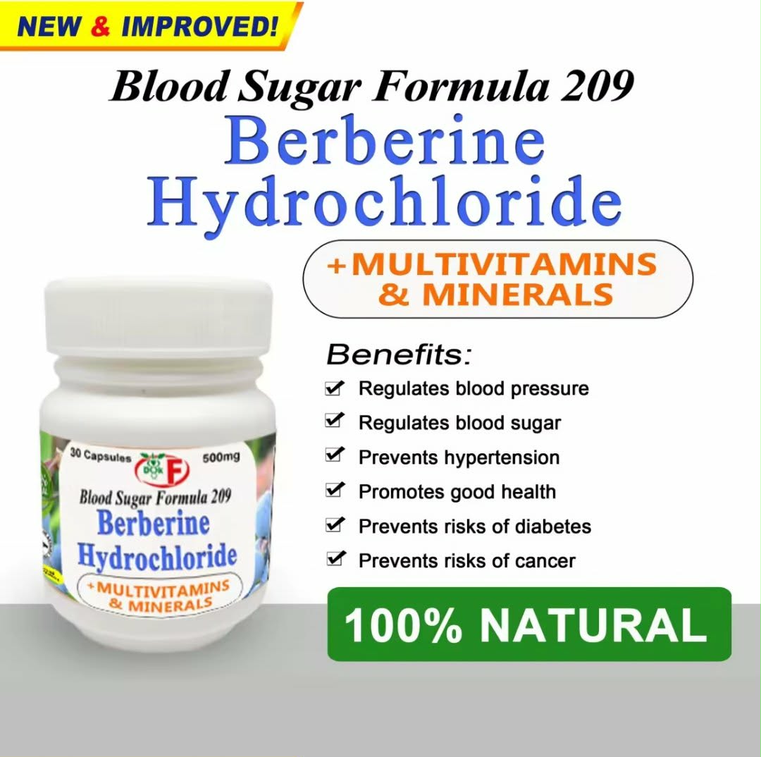 BLOOD SUGAR FORMULA 209 BERBERINE CAPSULES