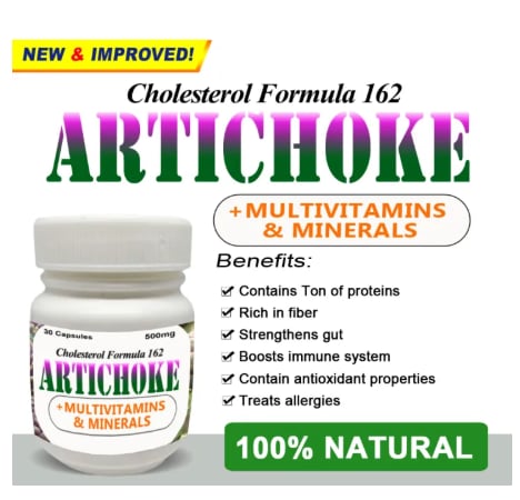 CHOLESTEROL FORMULA 162 ARTICHOKE CAPSULES