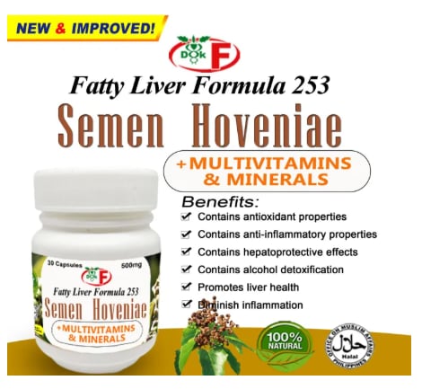 FATTY LIVER FORMULA 253 SEMEN HOVENIAE CAPSULES