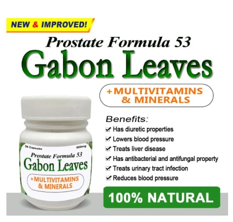PROSTATE FORMULA 53 GABON LEAVES CAPSULE + Multivitamins & Minerals