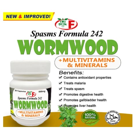 SPASMS FORMULA 242 WORMWOOD CAPSULES